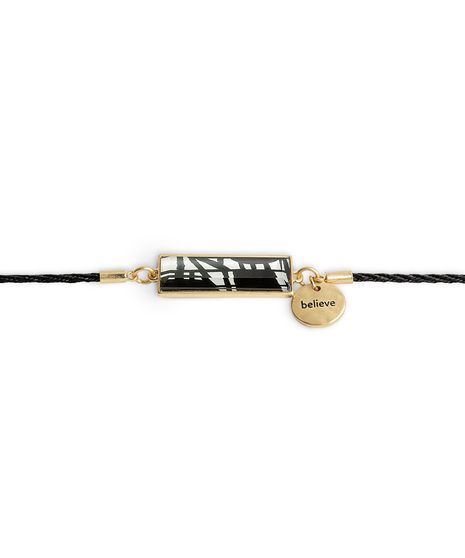 Bold Black and White Bracelet 