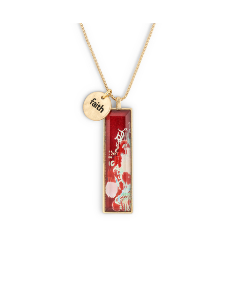 Floral Stripes Necklace