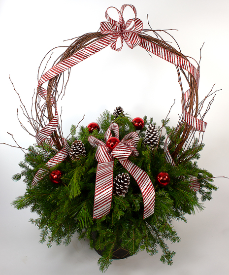 Candy Cane Arch Planter