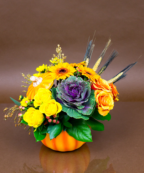 Autumn Pumpkin Arrangement