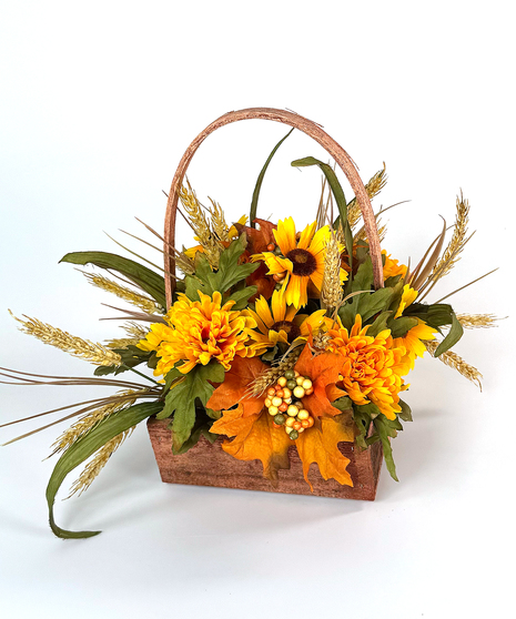 Small Square Cemetery Basket