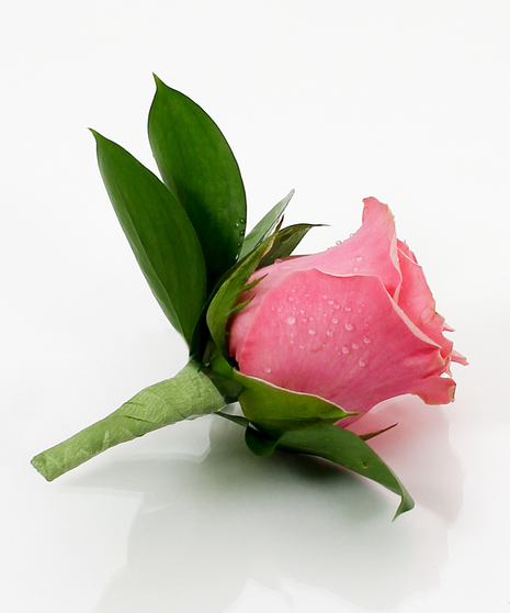 Pink Rose Boutonniere