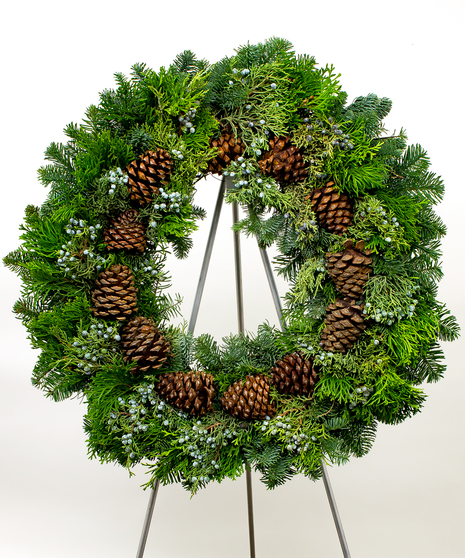 Multicone Evergreen Wreath