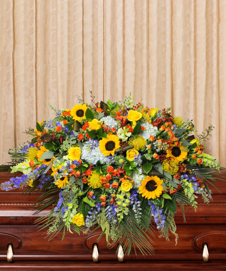 Colorful Casket Cover