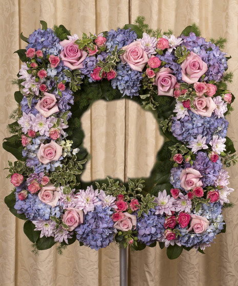 Soft Colored Square Wreath