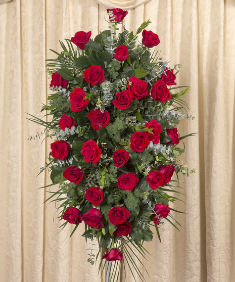 RED ROSES STANDING SPRAY of Funeral Flowers in Monroeville, PA