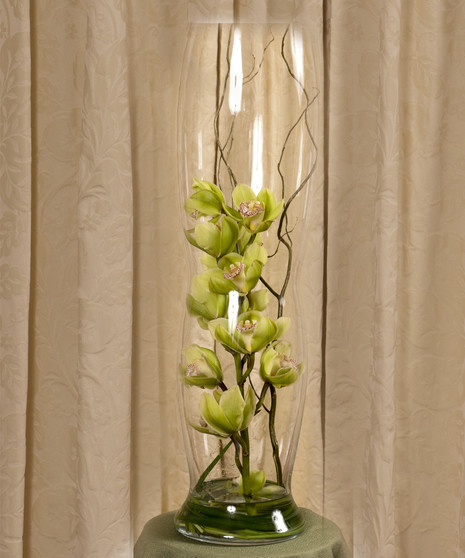 Green Cymbidium Elegance Vase