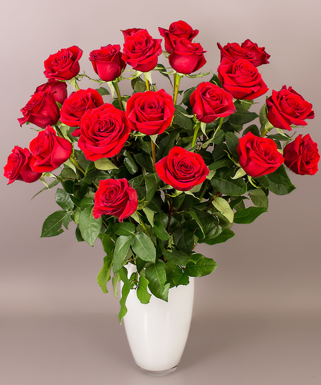 We have used long stemmed ecuadorian roses, known for their high petal count and durable stems, to create this collection of roses.