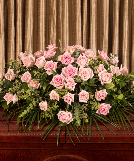 Pink Rose Casket Spray