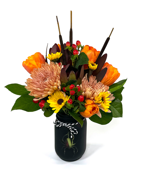 Spooky Spider Vase