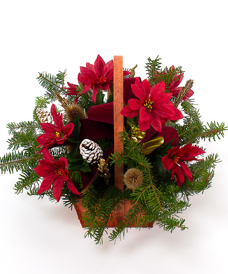 Small Square Cemetery Basket