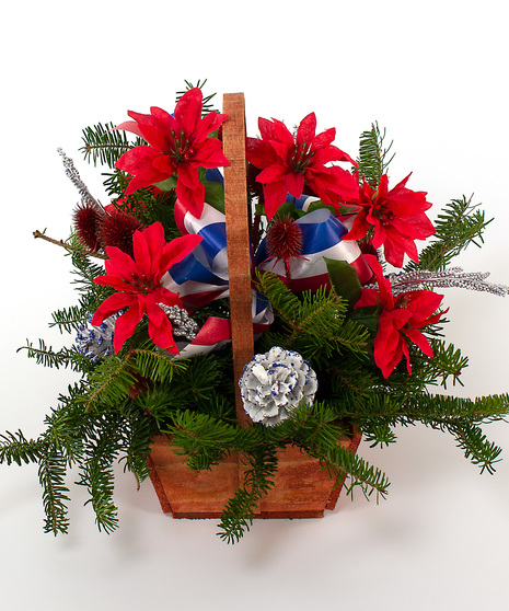 Small Square Cemetery Basket